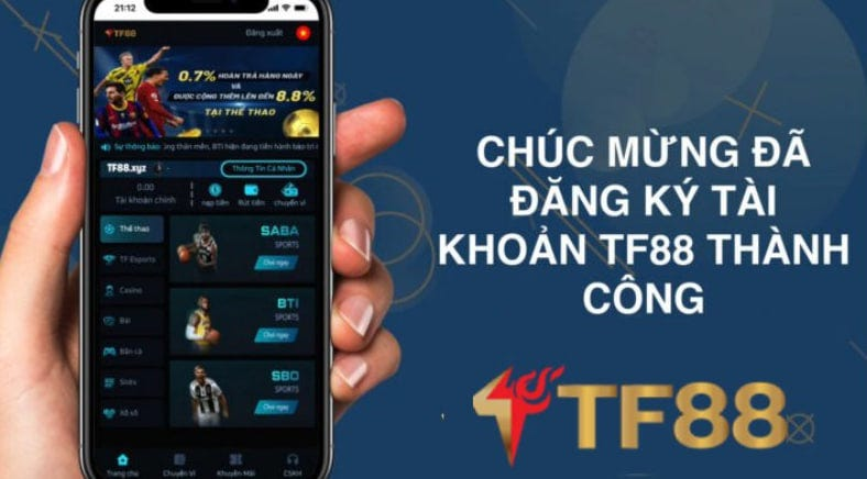 Hướng dẫn đăng ký tài khoản TF88